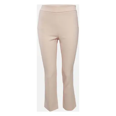 Max Mara Light Pink Crepe Straight Fit Trousers