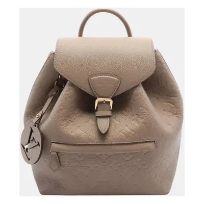 Louis Vuitton Beige Leather Monogram Empreinte Montsouris Pm Backpack