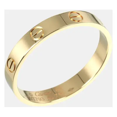 Cartier 18K Yellow Gold Love Band Ring EU