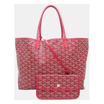 Goyard Red Leather Saint Louis PM Tote Bag