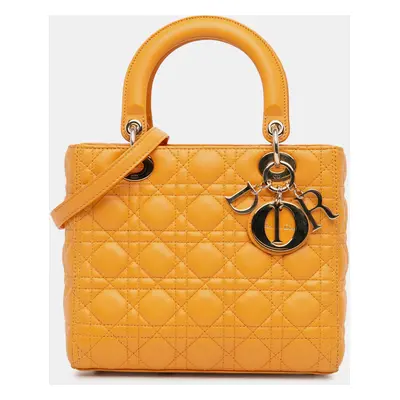 Dior Medium Lambskin Cannage Lady Dior