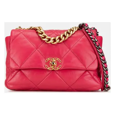 Chanel Pink Large Lambskin Flap