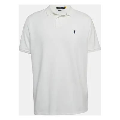 Polo Ralph Lauren White Cotton Pique Polo T-Shirt