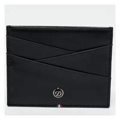 S.T. Dupont Black Leather Line D Capsule Card Holder