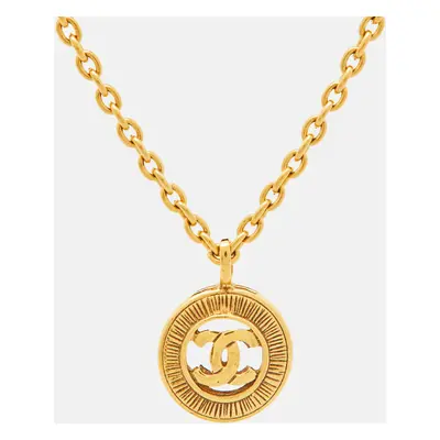 Chanel CC Gold Tone Necklace