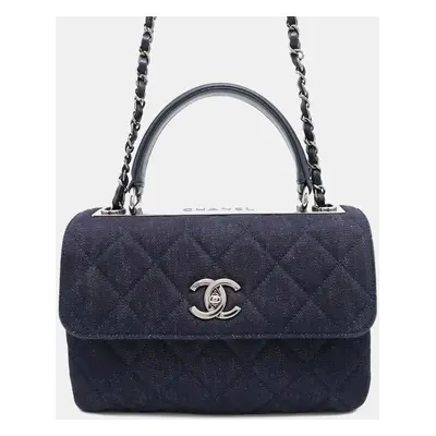 Chanel Coco Mark Matelasse Denim Bag