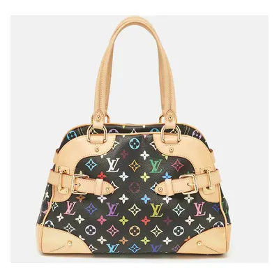 Louis Vuitton Black Monogram Multicolore Canvas Claudia Bag