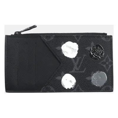 Louis Vuitton Black Canvas Monogram Eclipse Coin Card Case