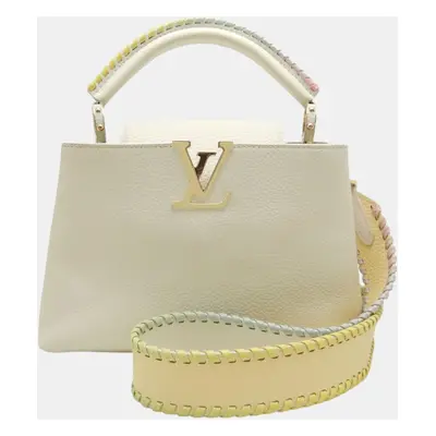 Louis Vuitton Snow Rainbow Taurillon Capucines Bb Handbag