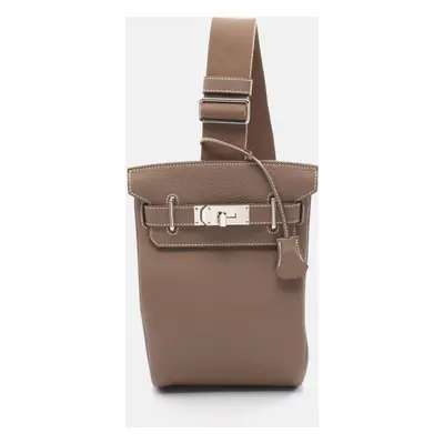 Hermes Beige Leather Kelly Accardo Pm Waist Bag