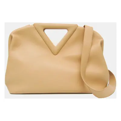 Bottega Veneta Beige Point Medium Leather Handbag