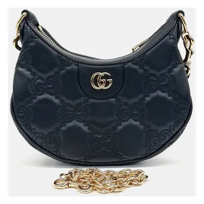 Gucci Black Leather GG Matelasse mini bag