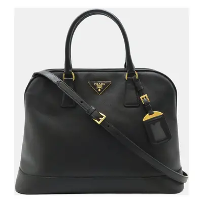 Prada Leather Nero Black Saffiano Tote Bag