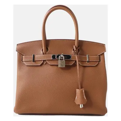 Hermes Gold Birkin Togo Gold Handbag