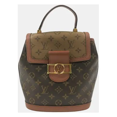 Louis Vuitton Brown Monogram Reverse Dauphine Backpack