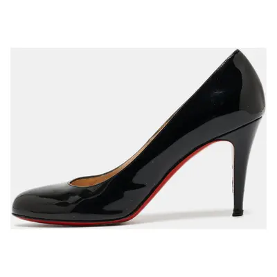 Christian Louboutin Black Patent Leather Simple Pumps Size 39.5