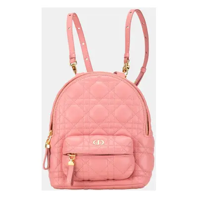 Dior Pink Mini Cannage Dioramour Backpack