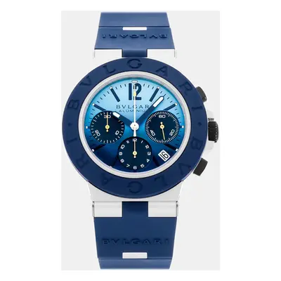 Bvlgari Blue Aluminum Aluminium Capri Automatic Men's Wristwatch mm