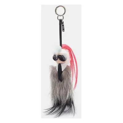 Fendi Multicolor Fox & Mink Fur Karlito Bag Charm