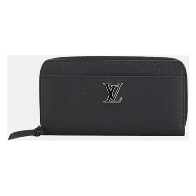 Louis Vuitton Black Leather Zippy Lockme Leather Wallet