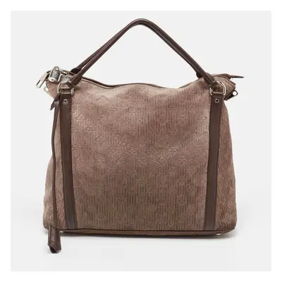 Louis Vuitton Brown Monogram Antheia Suede Ixia MM Bag