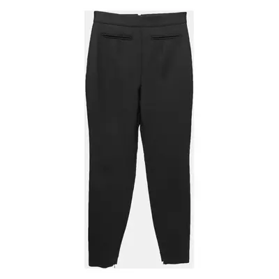 Alexander McQueen Black Wool Zip Trouser