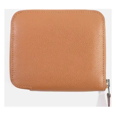 Hermes Biscuit Brown Azap Compact Coin Case