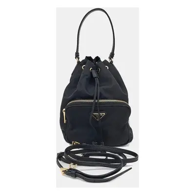 Prada Black Nylon bucket bag