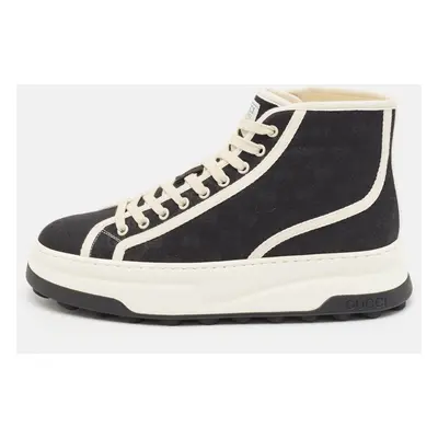 Gucci Black GG Canvas Tennis Treck Sneakers Size