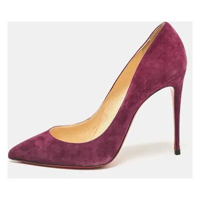 Christian Louboutin Purple Suede Pigalle Follies Pumps Size