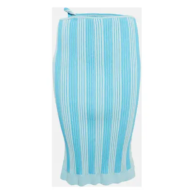 Jacquemus Blue Striped Rib Knit La Jupe Gelato Skirt