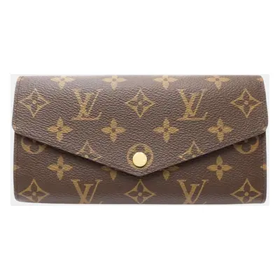 Louis Vuitton Brown Canvas Monogram Sarah Wallet