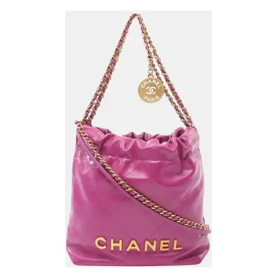 Chanel Pink Leather Shoulder Bag