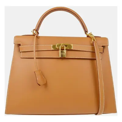 Hermes Natural Chamonix Kelly Sellier Handbag