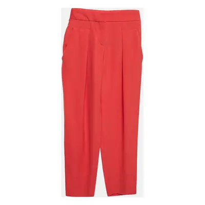 Giorgio Armani Pink Silk Pleated Trousers