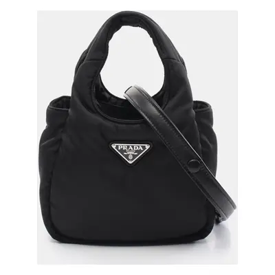 Prada Black Nylon Soft Re-Nylon Padded Bag