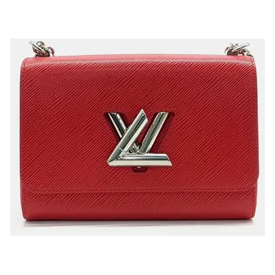 Louis Vuitton Red Leather Epi Twist MM Bag