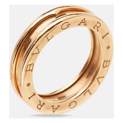 Bvlgari B.Zero1 1-Band 18k Rose Gold Ring Size