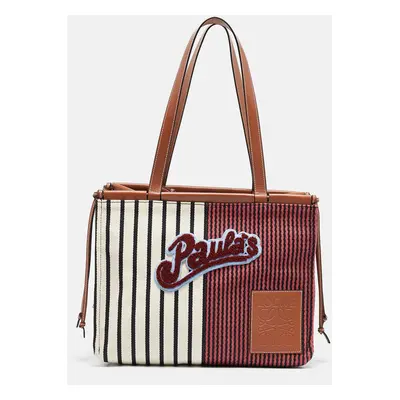 Loewe x Paula's Ibiza Multicolor Stripe Cushion Tote