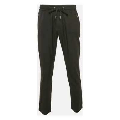 Dolce & Gabbana Black Wool Gabardine Trousers