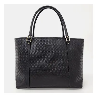 Gucci Black Leather Micro Cimaline Shoulder Bag