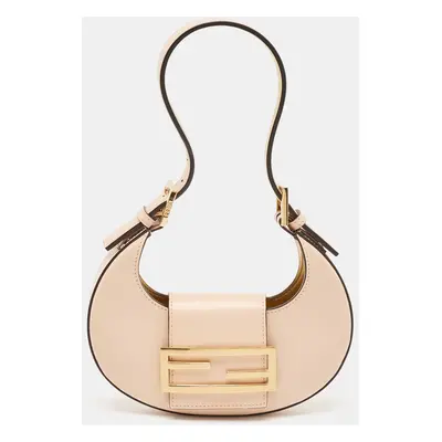 Fendi Peach Leather Mini Cookie Hobo