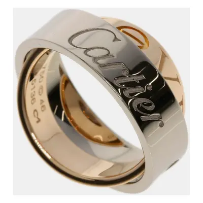 Cartier 18K Rose and White Gold Astro Love Band Ring EU