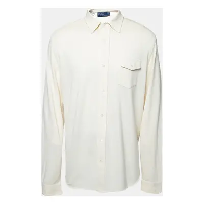 Polo Ralph Lauren Cream Cotton Long Sleeve Shirt