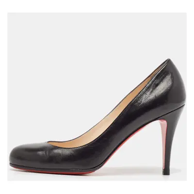 Christian Louboutin Black Leather Simple Pumps Size