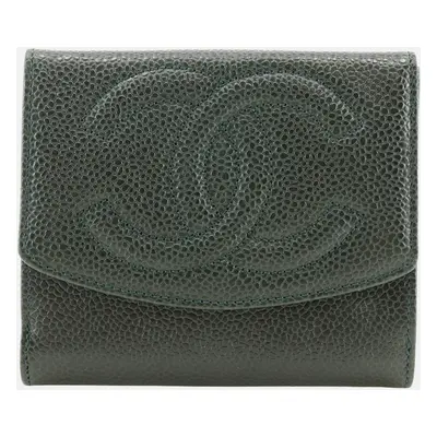 Chanel Caviar Skin Bifold Wallet A13496