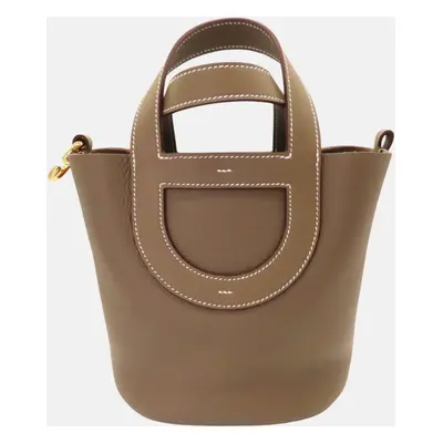 Hermes Grey Leather In The Loop Handbag