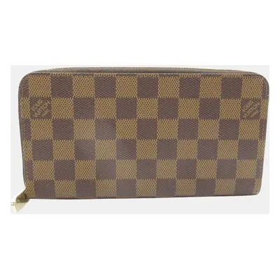 Louis Vuitton Damier Brown Canvas Zippy Wallet