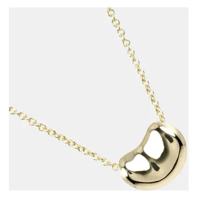 Tiffany & Co. 18K Yellow Gold Bean Pendant Necklace