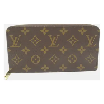 Louis Vuitton Brown Canvas Monogram Zippy Wallet